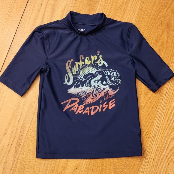 Cherokee "Surfer's Paradise" Swim Rashguard Shirt Size Small 6-7 - Picture 2 of 11